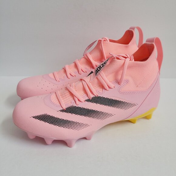 NEW Adidas Adizero Impact+ Football Cleats IF1567 Size 10 Pink - Picture 1 of 9